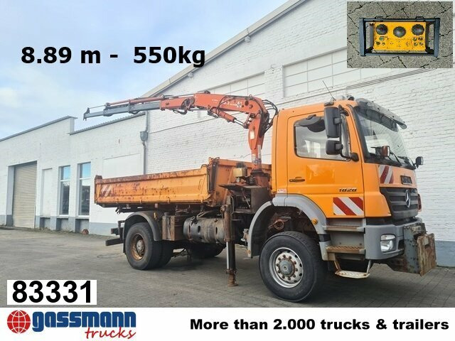 Mercedes-Benz Axor 1828 AK 4x4, Winterdienstausstattung, Kran - Billenőplatós teherautó, Darus autó: 1 kép. Mercedes-Benz Axor 1828 AK 4x4, Winterdienstausstattung, Kran - Billenőplatós teherautó, Darus autó: 1 kép.
