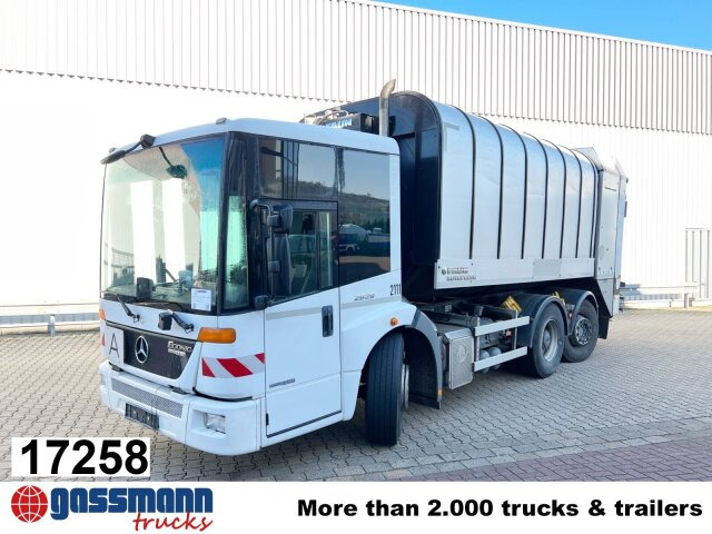 Mercedes-Benz Econic 2629 LL 6x2/4 NLA, EEV, Lenkachse, FAUN - Szemetesautó: 1 kép. Mercedes-Benz Econic 2629 LL 6x2/4 NLA, EEV, Lenkachse, FAUN - Szemetesautó: 1 kép.