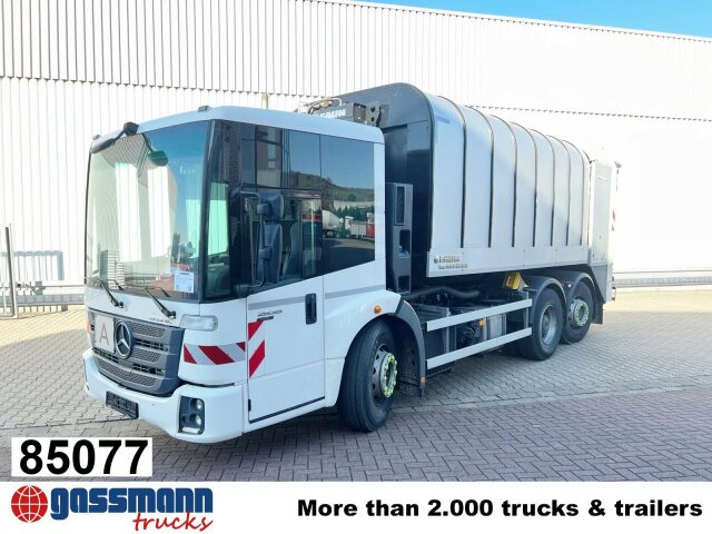 Mercedes-Benz Econic 2635 LL 6x2/4 NLA, Lenkachse, FAUN - Szemetesautó: 1 kép. Mercedes-Benz Econic 2635 LL 6x2/4 NLA, Lenkachse, FAUN - Szemetesautó: 1 kép.