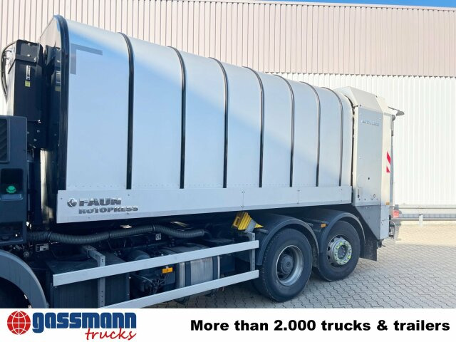 Mercedes-Benz Econic 2635 LL 6x2/4 NLA, Lenkachse, FAUN - Szemetesautó: 4 kép. Mercedes-Benz Econic 2635 LL 6x2/4 NLA, Lenkachse, FAUN - Szemetesautó: 4 kép.