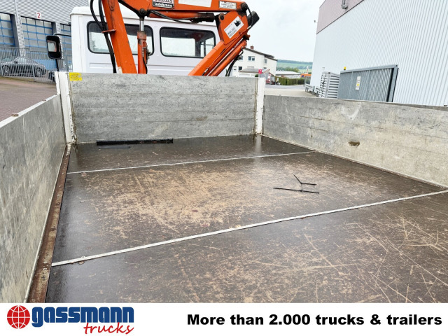 Mercedes-Benz LK 814 4x2, 6-Zylinder, Kran Tirre Euro 35 - Platós teherautó, Darus autó: 2 kép. Mercedes-Benz LK 814 4x2, 6-Zylinder, Kran Tirre Euro 35 - Platós teherautó, Darus autó: 2 kép.