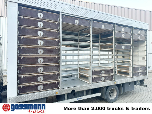 Mercedes-Benz LK 817 4x2, Taubentransporter - Dobozos felépítményű teherautó: 4 kép. Mercedes-Benz LK 817 4x2, Taubentransporter - Dobozos felépítményű teherautó: 4 kép.