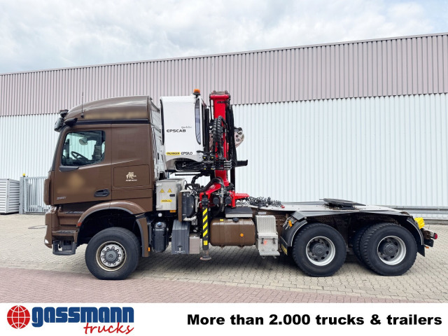 Mercedes-Benz Arocs 3351 LS 6x6, Grounder, MirrorCam, Navi, - Nyergesvontató: 2 kép. Mercedes-Benz Arocs 3351 LS 6x6, Grounder, MirrorCam, Navi, - Nyergesvontató: 2 kép.
