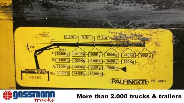 Renault D 180.75 4x2 mit Kran Palfinger PK6001 - Platós teherautó, Darus autó: 4 kép. Renault D 180.75 4x2 mit Kran Palfinger PK6001 - Platós teherautó, Darus autó: 4 kép.