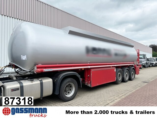 Schrader Z-STA 24-42.7/4, 4 Kammern, ca. 42700l, 2x - Tartályos félpótkocsi: 1 kép. Schrader Z-STA 24-42.7/4, 4 Kammern, ca. 42700l, 2x - Tartályos félpótkocsi: 1 kép.