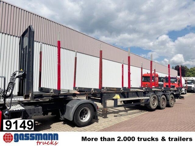 Schwarzmüller 3-Achs Holzauflieger, Liftachse, MEHRFACH - Rönkszállító félpótkocsi: 1 kép. Schwarzmüller 3-Achs Holzauflieger, Liftachse, MEHRFACH - Rönkszállító félpótkocsi: 1 kép.