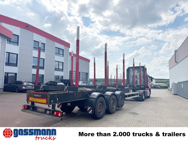 Schwarzmüller 3-Achs Holzauflieger, Liftachse, MEHRFACH - Rönkszállító félpótkocsi: 5 kép. Schwarzmüller 3-Achs Holzauflieger, Liftachse, MEHRFACH - Rönkszállító félpótkocsi: 5 kép.