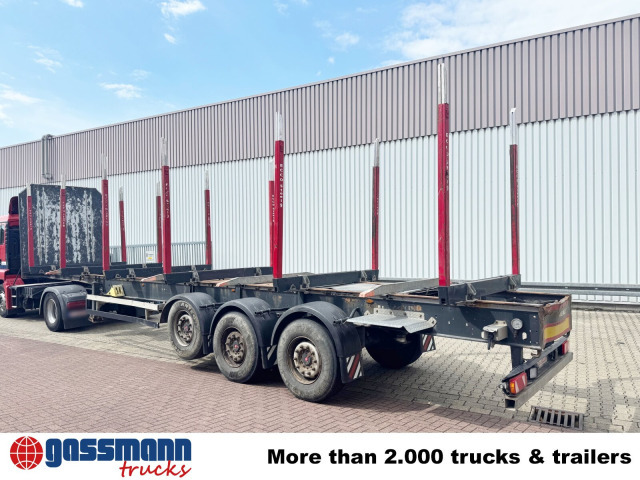 Schwarzmüller 3-Achs Holzauflieger, Liftachse, MEHRFACH - Rönkszállító félpótkocsi: 3 kép. Schwarzmüller 3-Achs Holzauflieger, Liftachse, MEHRFACH - Rönkszállító félpótkocsi: 3 kép.