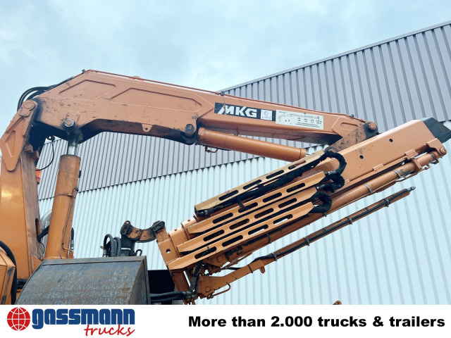 Unimog U400 4x4, Frontzapfwelle, Kipper, Kran MKG HKL - Billenőplatós teherautó, Darus autó: 2 kép. Unimog U400 4x4, Frontzapfwelle, Kipper, Kran MKG HKL - Billenőplatós teherautó, Darus autó: 2 kép.