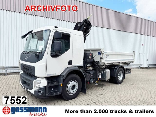 Volvo FL 280 4x4 mit 10-13 m/t Kran - Billenőplatós teherautó, Darus autó: 1 kép. Volvo FL 280 4x4 mit 10-13 m/t Kran - Billenőplatós teherautó, Darus autó: 1 kép.