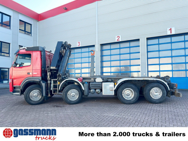 Volvo FM 460 8x2-6, Lenk-/Liftachse, Kran HMF 2020-K4, - Horgos rakodó teherautó, Darus autó: 3 kép. Volvo FM 460 8x2-6, Lenk-/Liftachse, Kran HMF 2020-K4, - Horgos rakodó teherautó, Darus autó: 3 kép.