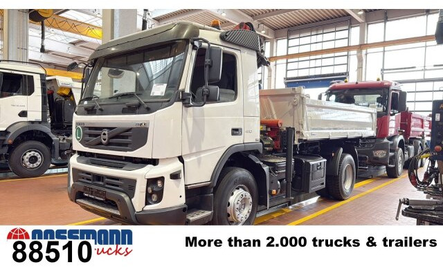 Volvo FMX 410 4x2 mit Kran Palfinger PK12000 - Billenőplatós teherautó, Darus autó: 1 kép. Volvo FMX 410 4x2 mit Kran Palfinger PK12000 - Billenőplatós teherautó, Darus autó: 1 kép.