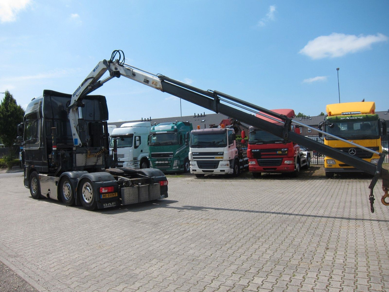 DAF XF 105 510 6X2 Copma 21t/m Kran/Crane/ Grua/Funk - Nyergesvontató: 3 kép. DAF XF 105 510 6X2 Copma 21t/m Kran/Crane/ Grua/Funk - Nyergesvontató: 3 kép.