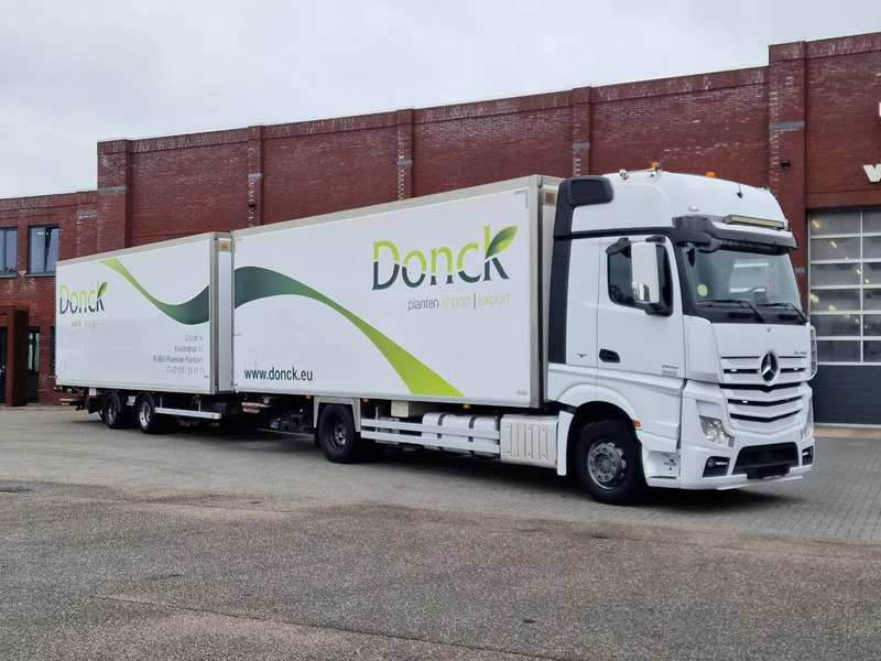 Mercedes-Benz Actros 1942 4x2 - Box with Loadlift - Full air + Pacton Trailer Loadlift - Heating system - Dobozos felépítményű teherautó: 1 kép. Mercedes-Benz Actros 1942 4x2 - Box with Loadlift - Full air + Pacton Trailer Loadlift - Heating system - Dobozos felépítményű teherautó: 1 kép.