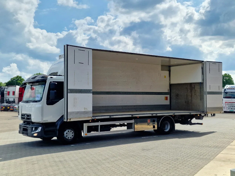 Renault D16 250 4x2 Box with side doors - Zepro loadlift - Euro 6 - Low KM - Sleepercab - Dobozos felépítményű teherautó: 4 kép. Renault D16 250 4x2 Box with side doors - Zepro loadlift - Euro 6 - Low KM - Sleepercab - Dobozos felépítményű teherautó: 4 kép.