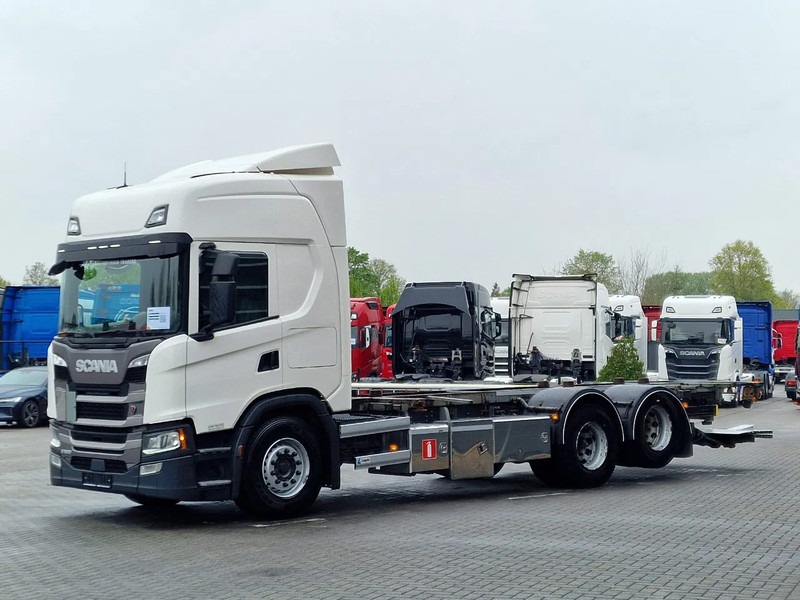Scania G500 NGS Highline 6x2 - BDF - 4.75 WB - Retarder - Full air - Leather - Led - Cserefelépítményes teherautó: 3 kép. Scania G500 NGS Highline 6x2 - BDF - 4.75 WB - Retarder - Full air - Leather - Led - Cserefelépítményes teherautó: 3 kép.