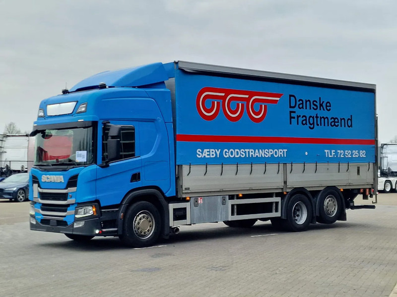 Scania P450 Highline 6x2*4 - Zepro loadlift - Steering axle - 5.15 WB - Full air - - Ponyvás teherautó: 3 kép. Scania P450 Highline 6x2*4 - Zepro loadlift - Steering axle - 5.15 WB - Full air - - Ponyvás teherautó: 3 kép.