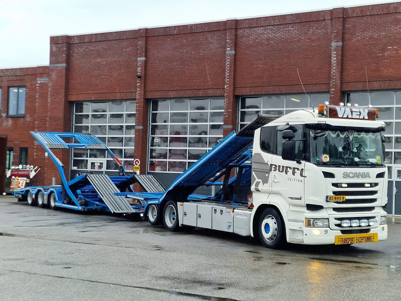 Scania R450 6x2 Trucktransporter GS Meppel + Trailer 2008 - Perfect condition - Retarder - Autószállító teherautó: 1 kép. Scania R450 6x2 Trucktransporter GS Meppel + Trailer 2008 - Perfect condition - Retarder - Autószállító teherautó: 1 kép.