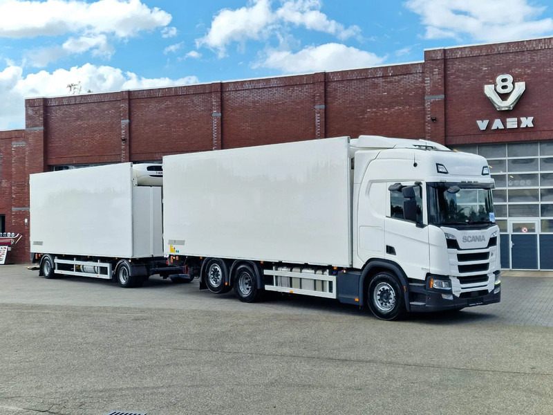 Scania R500 NGS 6x2*4 BussBygg Thermoking T-1000R frigo + 2020 HFR BussBygg trailer Thermoking T-1000R - Loadlift - Hőszigetelt teherautó: 1 kép. Scania R500 NGS 6x2*4 BussBygg Thermoking T-1000R frigo + 2020 HFR BussBygg trailer Thermoking T-1000R - Loadlift - Hőszigetelt teherautó: 1 kép.