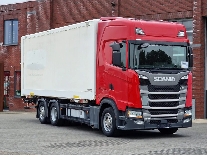 Scania S500 NGS B6X2NB BDF / Box / Loadinglift / Full air / retarder - Dobozos felépítményű teherautó: 1 kép. Scania S500 NGS B6X2NB BDF / Box / Loadinglift / Full air / retarder - Dobozos felépítményű teherautó: 1 kép.