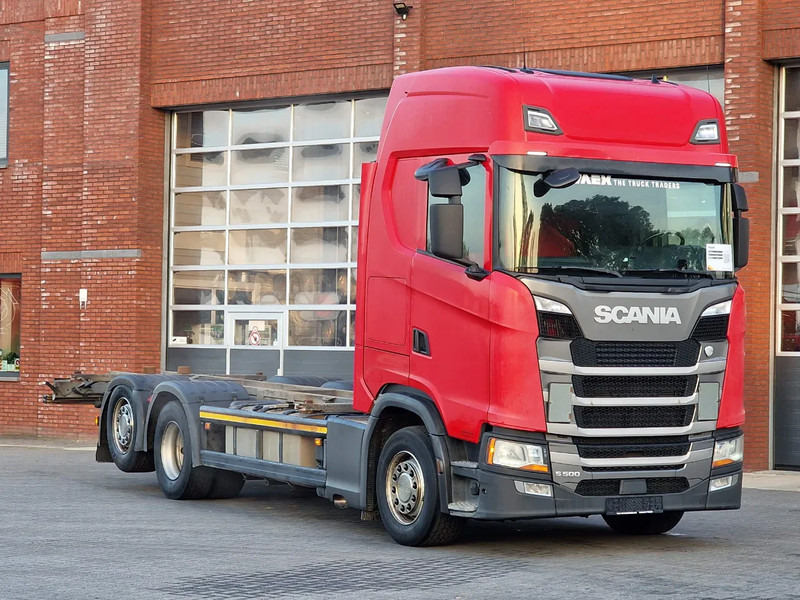 Scania S500 NGS Highline 6x2 - BDF - Full air - Navi - Retarder - Cserefelépítményes teherautó: 1 kép. Scania S500 NGS Highline 6x2 - BDF - Full air - Navi - Retarder - Cserefelépítményes teherautó: 1 kép.