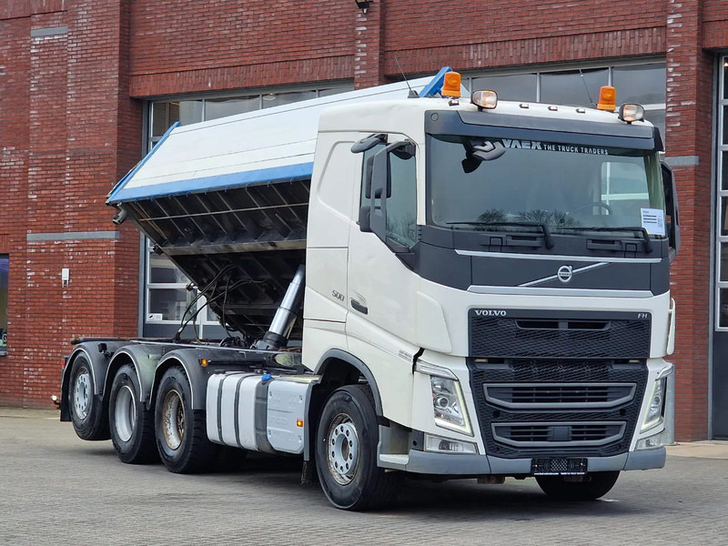 Volvo FH 13.500 8x4*4 - Kipper 2 seiten kipper - Full air - Steering axle - Euro 6 - I shift - Billenőplatós teherautó: 2 kép. Volvo FH 13.500 8x4*4 - Kipper 2 seiten kipper - Full air - Steering axle - Euro 6 - I shift - Billenőplatós teherautó: 2 kép.