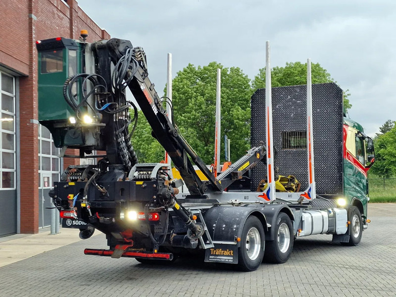 Rönkszállító teherautó, Darus autó Volvo FH 13.540 6x4 - HIAB / Loglift F125Z 80 Crane - Krane - Grua year 2019: 9 kép.