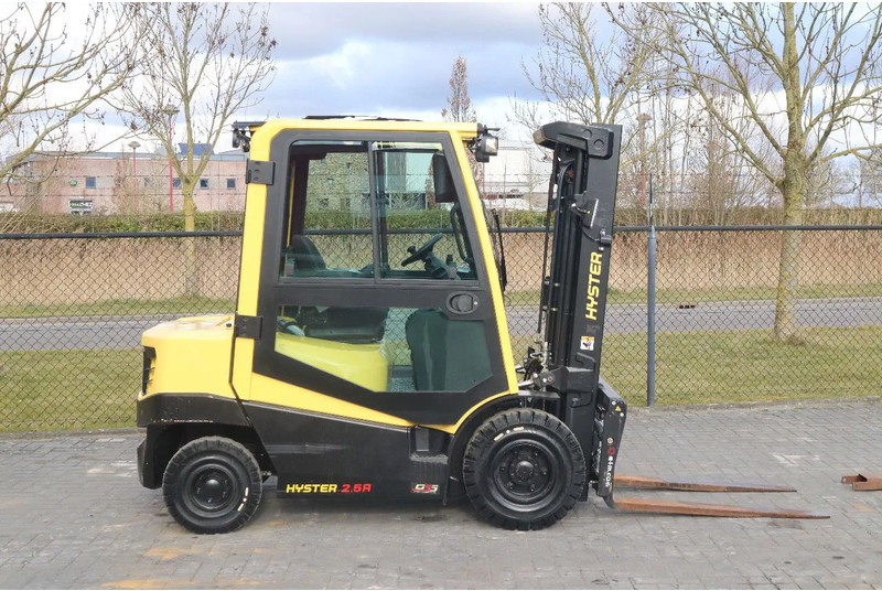 Hyster H2.5 A | BOOM SUSPENSION | SIDESHIFT | FORK EXTENTIONS | FORK POSITIONERS - Dízel targonca: 4 kép. Hyster H2.5 A | BOOM SUSPENSION | SIDESHIFT | FORK EXTENTIONS | FORK POSITIONERS - Dízel targonca: 4 kép.