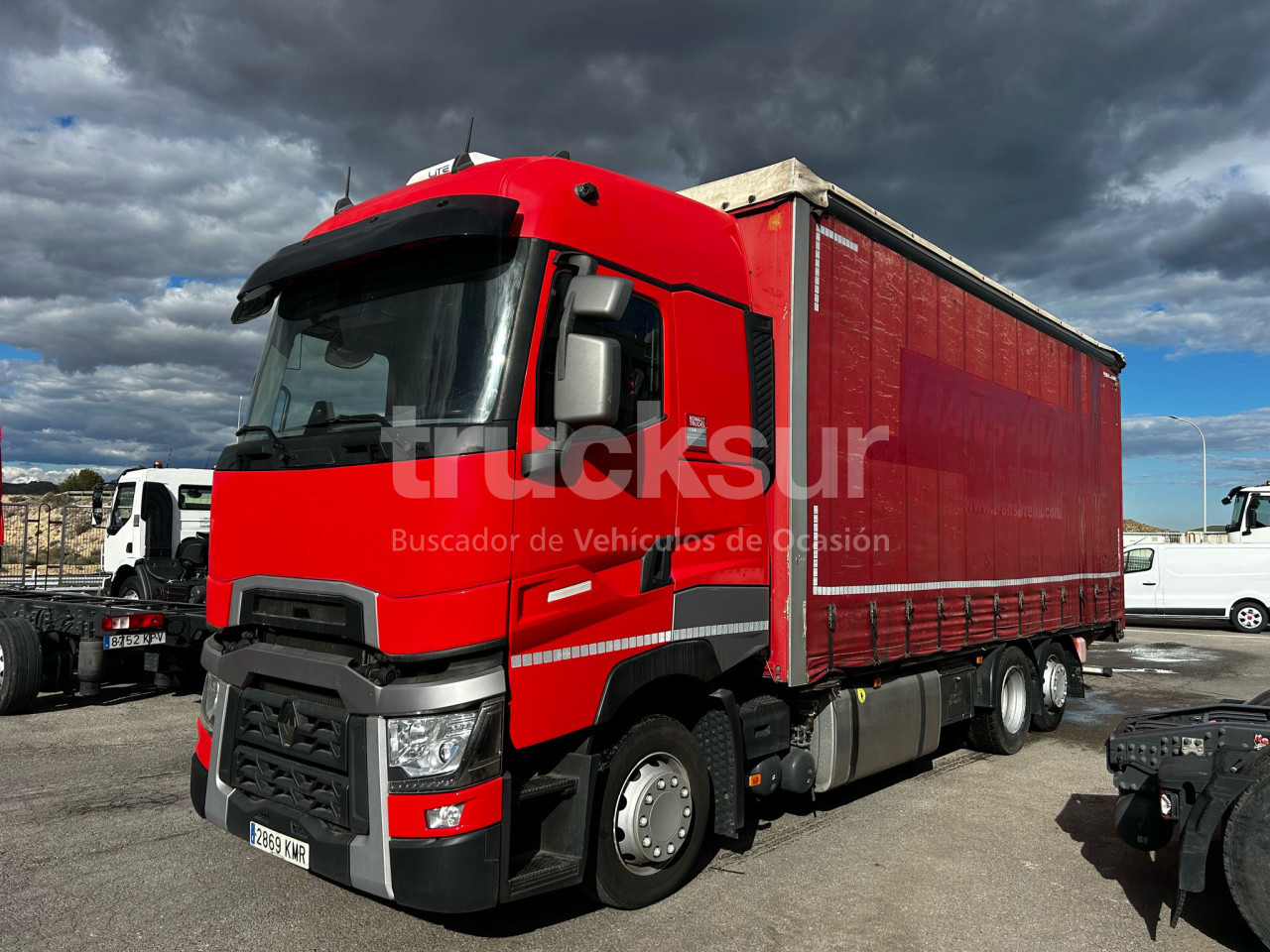 RENAULT T480 HIGH SLEEPER CAB 6X2*4 ejes 6x2*4 - Ponyvás teherautó: 1 kép. RENAULT T480 HIGH SLEEPER CAB 6X2*4 ejes 6x2*4 - Ponyvás teherautó: 1 kép.