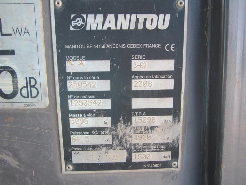 Dízel targonca Manitou MC30: 16 kép.