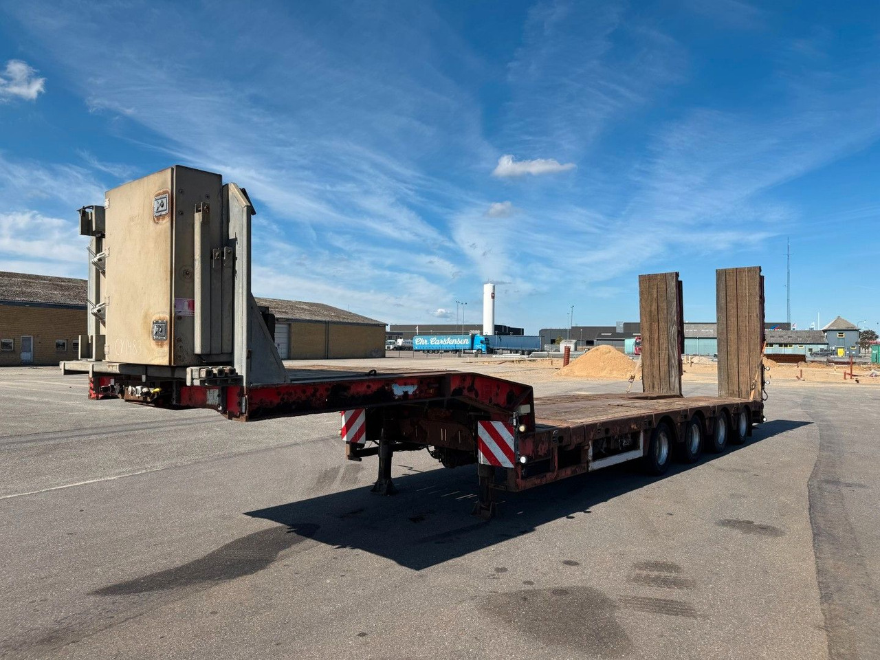 Kel-Berg Faymonville 4 axle Ausziehbar Tieflader - Félpótkocsi mélybölcsős: 1 kép. Kel-Berg Faymonville 4 axle Ausziehbar Tieflader - Félpótkocsi mélybölcsős: 1 kép.