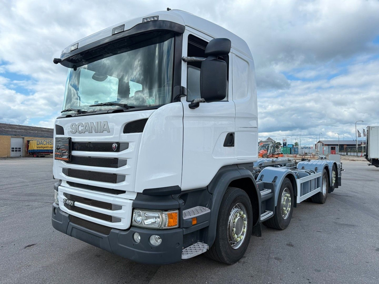 Scania G450 8x2*6 ADR Chassis / Fahrgestell / Euro 6 - Alvaz teherautó: 1 kép. Scania G450 8x2*6 ADR Chassis / Fahrgestell / Euro 6 - Alvaz teherautó: 1 kép.