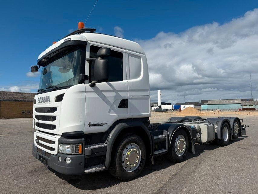 Scania G450 LB 8x2*6 MNB ADR Chassis / Retarder - Alvaz teherautó: 1 kép. Scania G450 LB 8x2*6 MNB ADR Chassis / Retarder - Alvaz teherautó: 1 kép.
