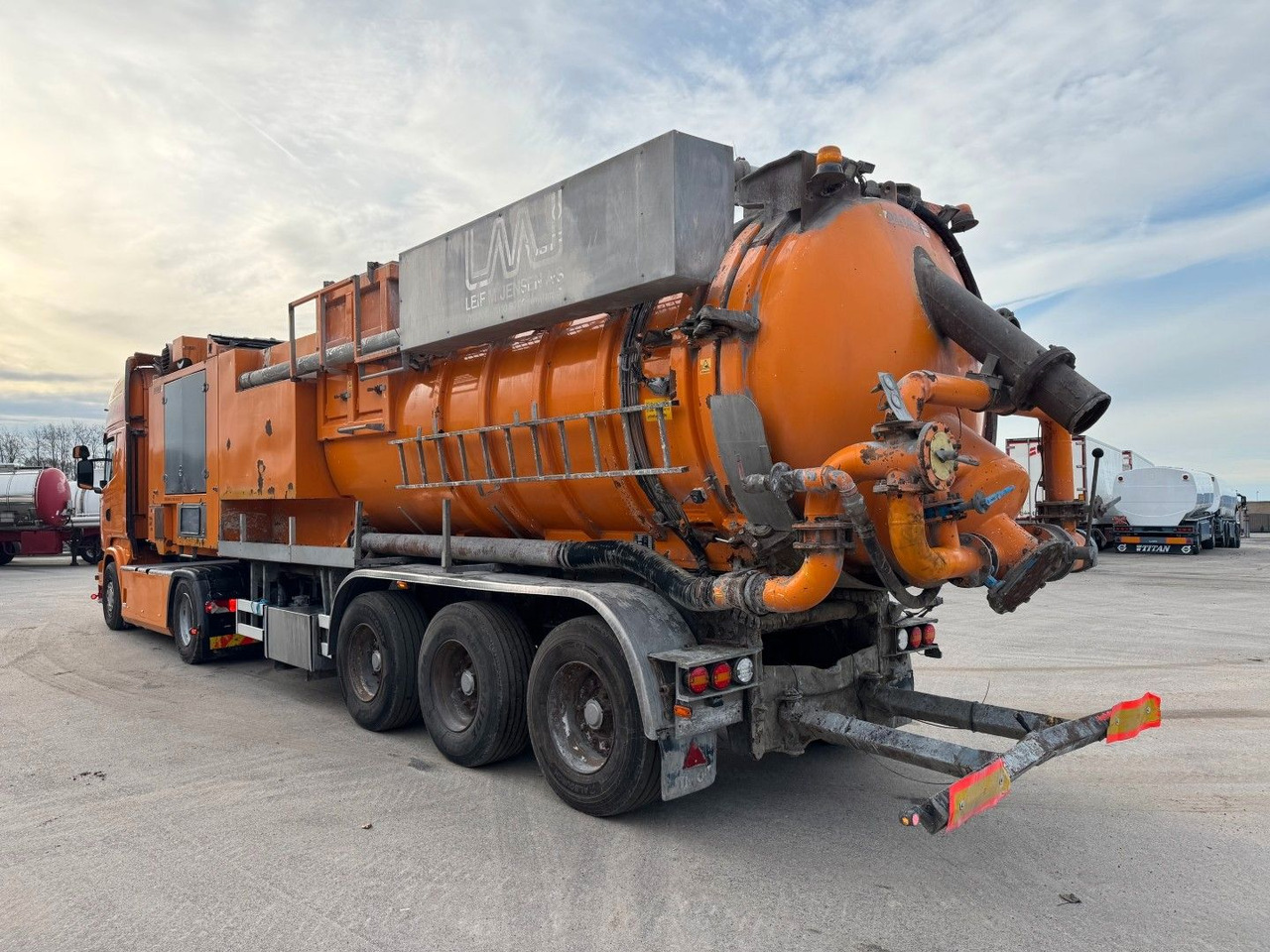 Scania R450 4x2 Euro 6 Disab Centurion LN20 Sauglader - Szippantós autó: 4 kép. Scania R450 4x2 Euro 6 Disab Centurion LN20 Sauglader - Szippantós autó: 4 kép.