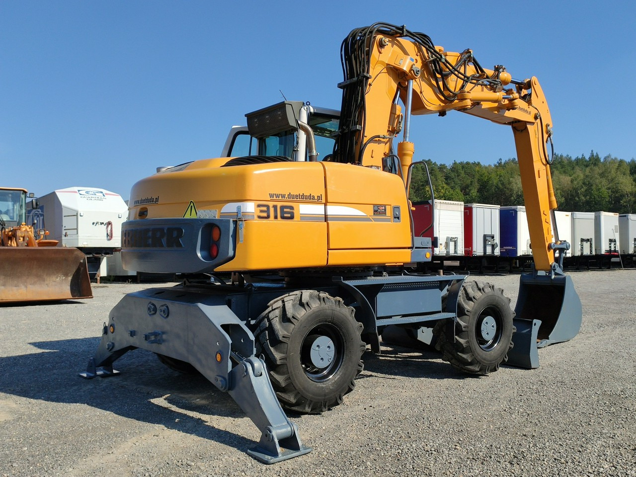 Gumikerekes kotró Liebherr A316 Maszyna po Pełnym Tulejowaniu Bez Luzów i Wycieków: 13 kép.