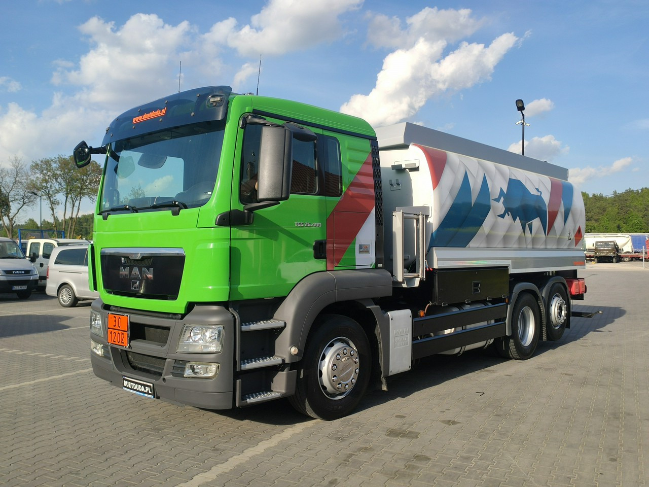 MAN TGA 26.400 Autocysterna z Dystrybucją Ważne TDT - Tartályos teherautó: 3 kép. MAN TGA 26.400 Autocysterna z Dystrybucją Ważne TDT - Tartályos teherautó: 3 kép.