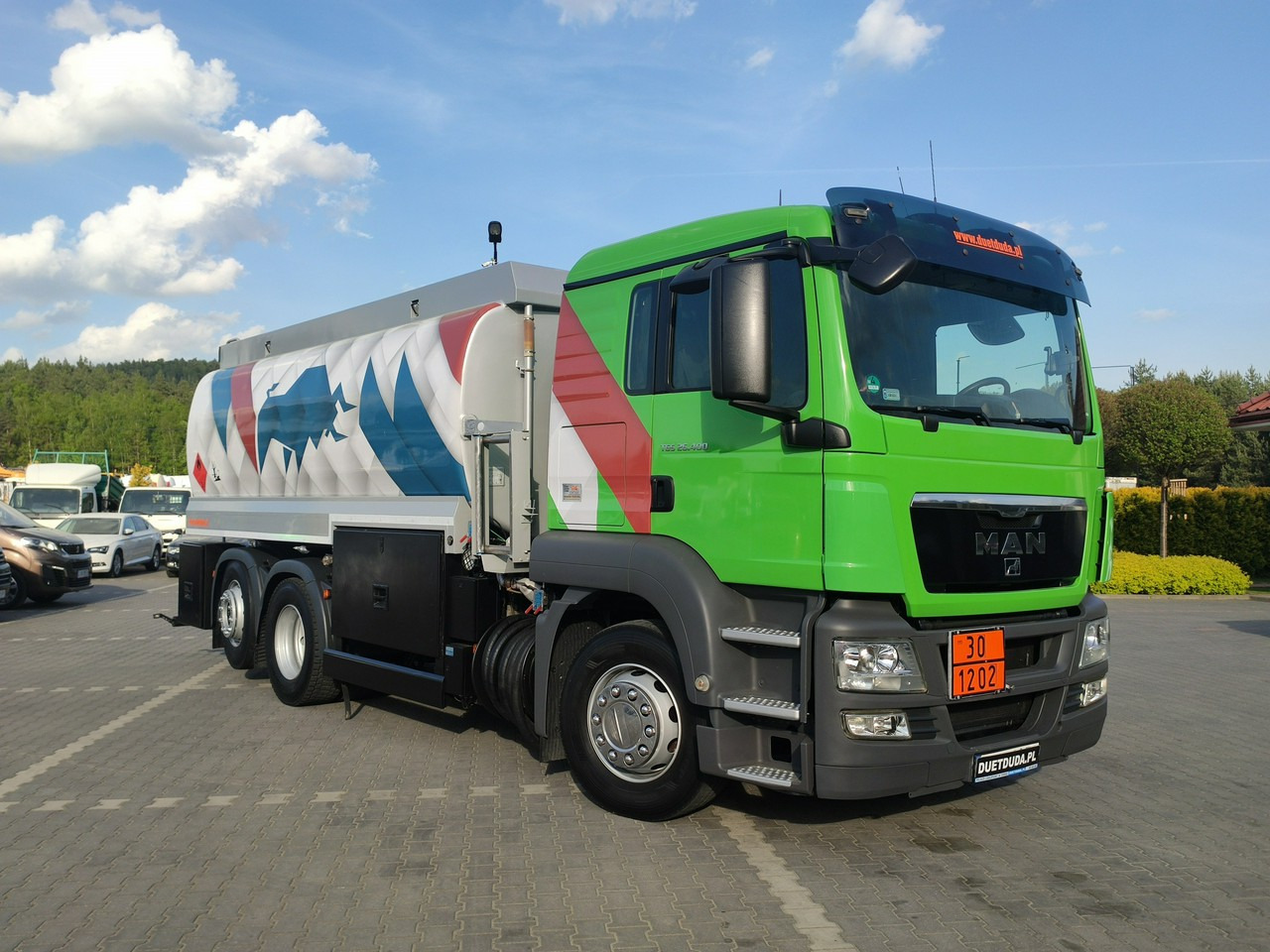 MAN TGA 26.400 Autocysterna z Dystrybucją Ważne TDT - Tartályos teherautó: 5 kép. MAN TGA 26.400 Autocysterna z Dystrybucją Ważne TDT - Tartályos teherautó: 5 kép.