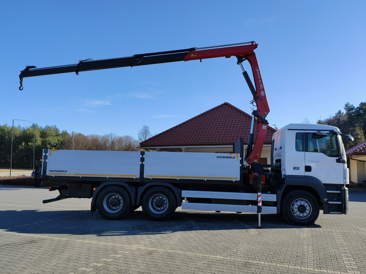 MAN TGS 26.360 6x4 - Platós teherautó, Darus autó: 4 kép. MAN TGS 26.360 6x4 - Platós teherautó, Darus autó: 4 kép.