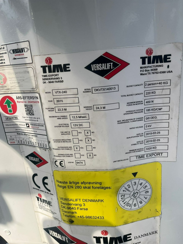 Emelőkosaras teherautó Mercedes Sprinter Zwyżka Podnośnik Koszowy VERSALIFT VTX-240 UDT: 6 kép.