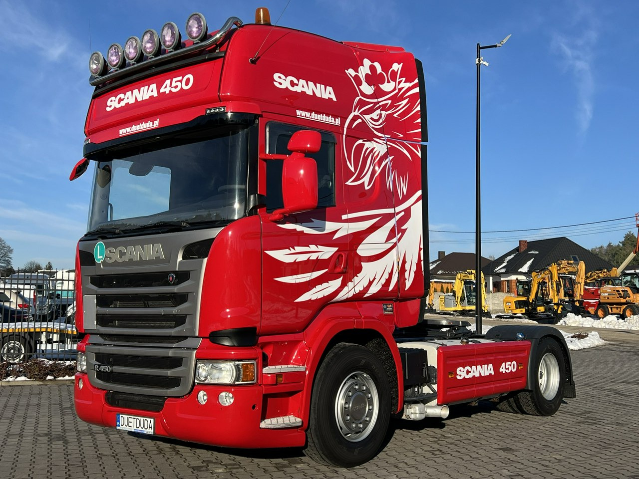 Scania R 450 Topline E6 4x2 Retarder Klima Postojowa !!! - Nyergesvontató: 2 kép. Scania R 450 Topline E6 4x2 Retarder Klima Postojowa !!! - Nyergesvontató: 2 kép.