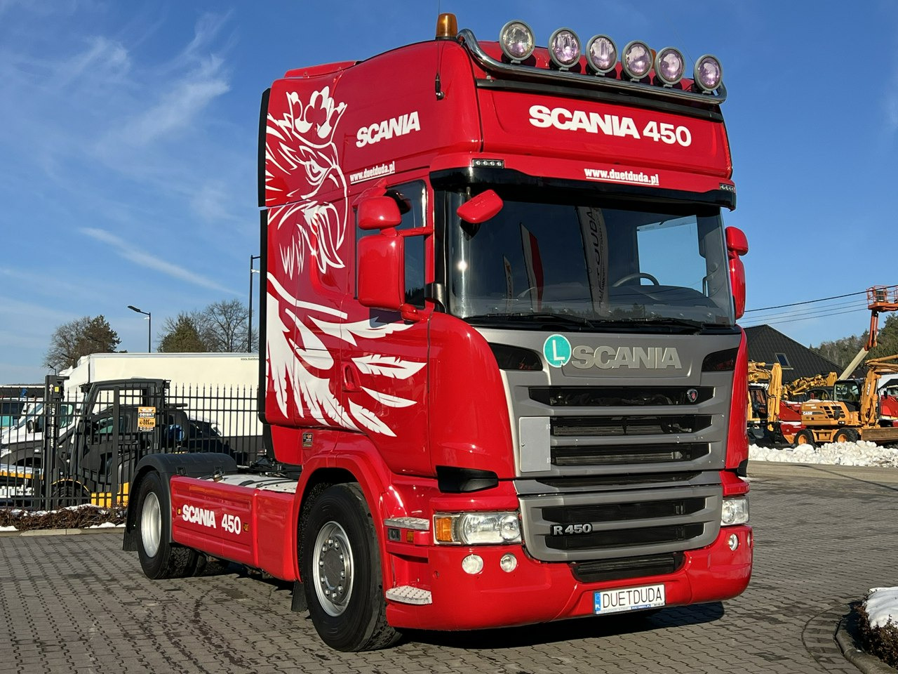Scania R 450 Topline E6 4x2 Retarder Klima Postojowa !!! - Nyergesvontató: 3 kép. Scania R 450 Topline E6 4x2 Retarder Klima Postojowa !!! - Nyergesvontató: 3 kép.