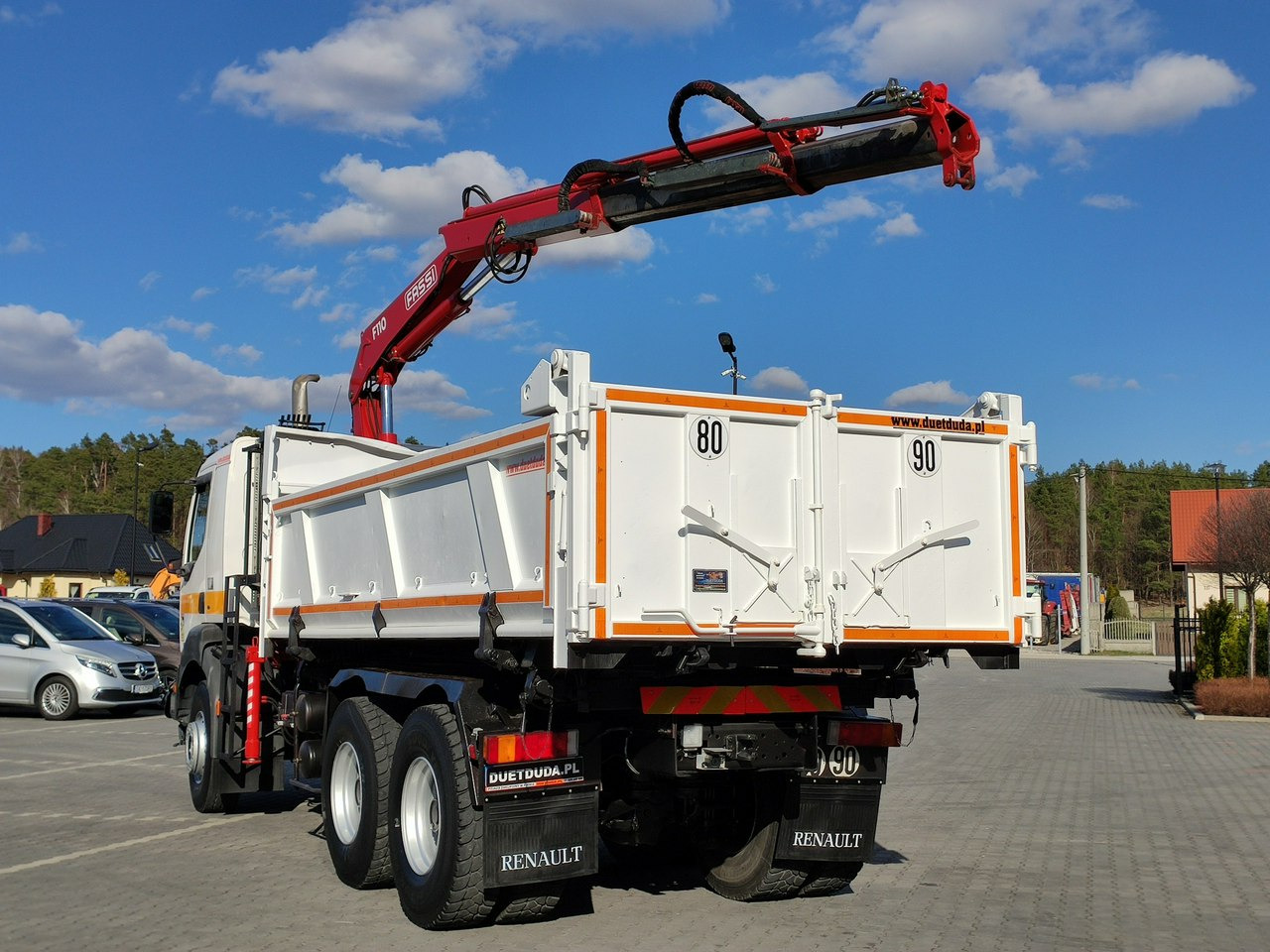 Renault Kerax 26.370 6x4 Mocny HDS FASSI F110 - Billenőplatós teherautó, Darus autó: 5 kép. Renault Kerax 26.370 6x4 Mocny HDS FASSI F110 - Billenőplatós teherautó, Darus autó: 5 kép.