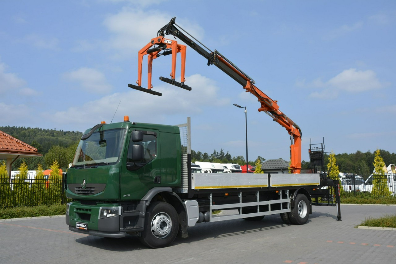 Renault Premium 180.240DXI długość Skrzyni-6.820cm + HDS TEREX TLC 92.2 - Platós teherautó, Darus autó: 1 kép. Renault Premium 180.240DXI długość Skrzyni-6.820cm + HDS TEREX TLC 92.2 - Platós teherautó, Darus autó: 1 kép.