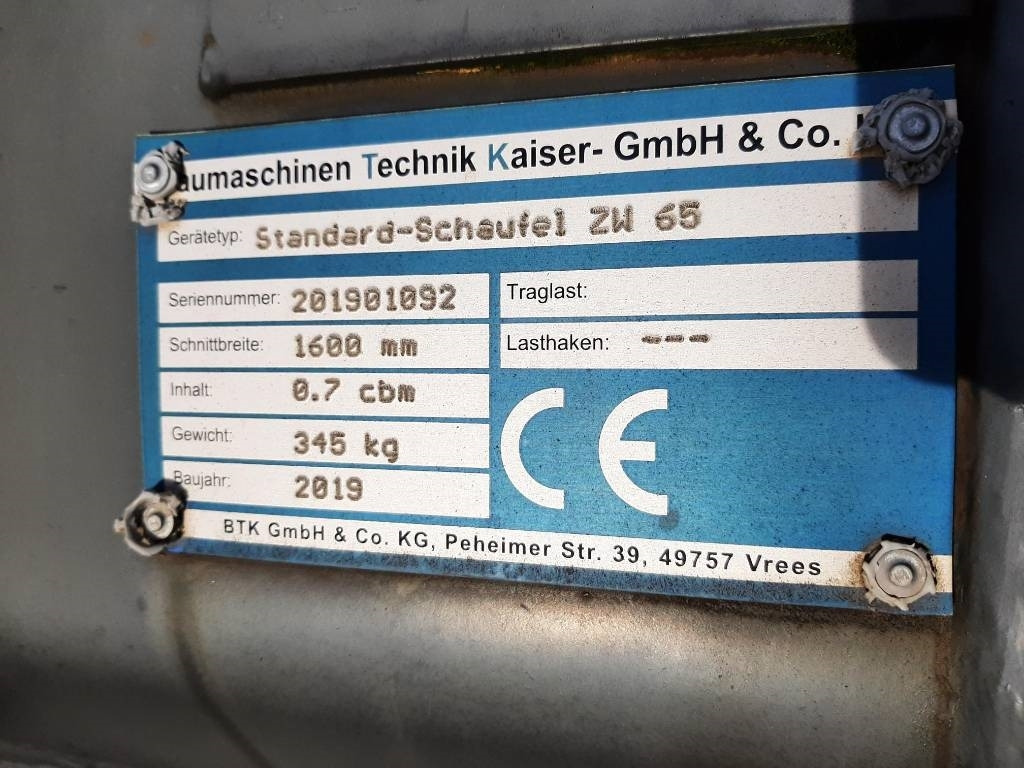 Kaiser Erdbauschaufel1600mm - Kanál - Építőipari gépek: 4 kép. Kaiser Erdbauschaufel1600mm - Kanál - Építőipari gépek: 4 kép.