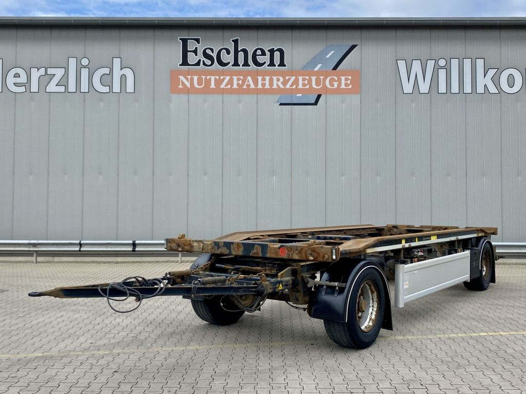 Hüffermann HN-AV 001 Außenrollen Abrollcontainer HU02/2026 - Multiliftes/ Konténerszállító pótkocsi: 1 kép. Hüffermann HN-AV 001 Außenrollen Abrollcontainer HU02/2026 - Multiliftes/ Konténerszállító pótkocsi: 1 kép.