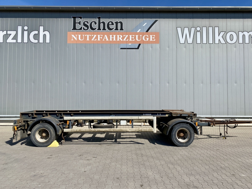 Hüffermann HSA 18.65 / Schlittenanhänger - Multiliftes/ Konténerszállító pótkocsi: 5 kép. Hüffermann HSA 18.65 / Schlittenanhänger - Multiliftes/ Konténerszállító pótkocsi: 5 kép.