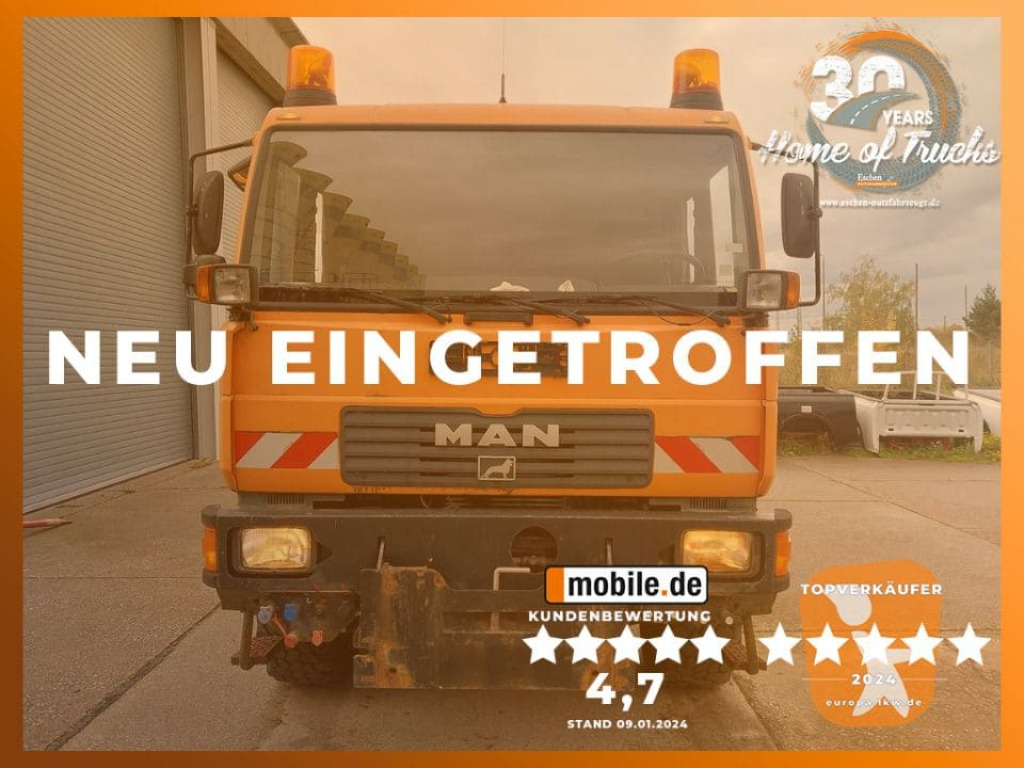 MAN LE 8.220 4x4 / Kran - Billenőplatós teherautó, Darus autó: 1 kép. MAN LE 8.220 4x4 / Kran - Billenőplatós teherautó, Darus autó: 1 kép.