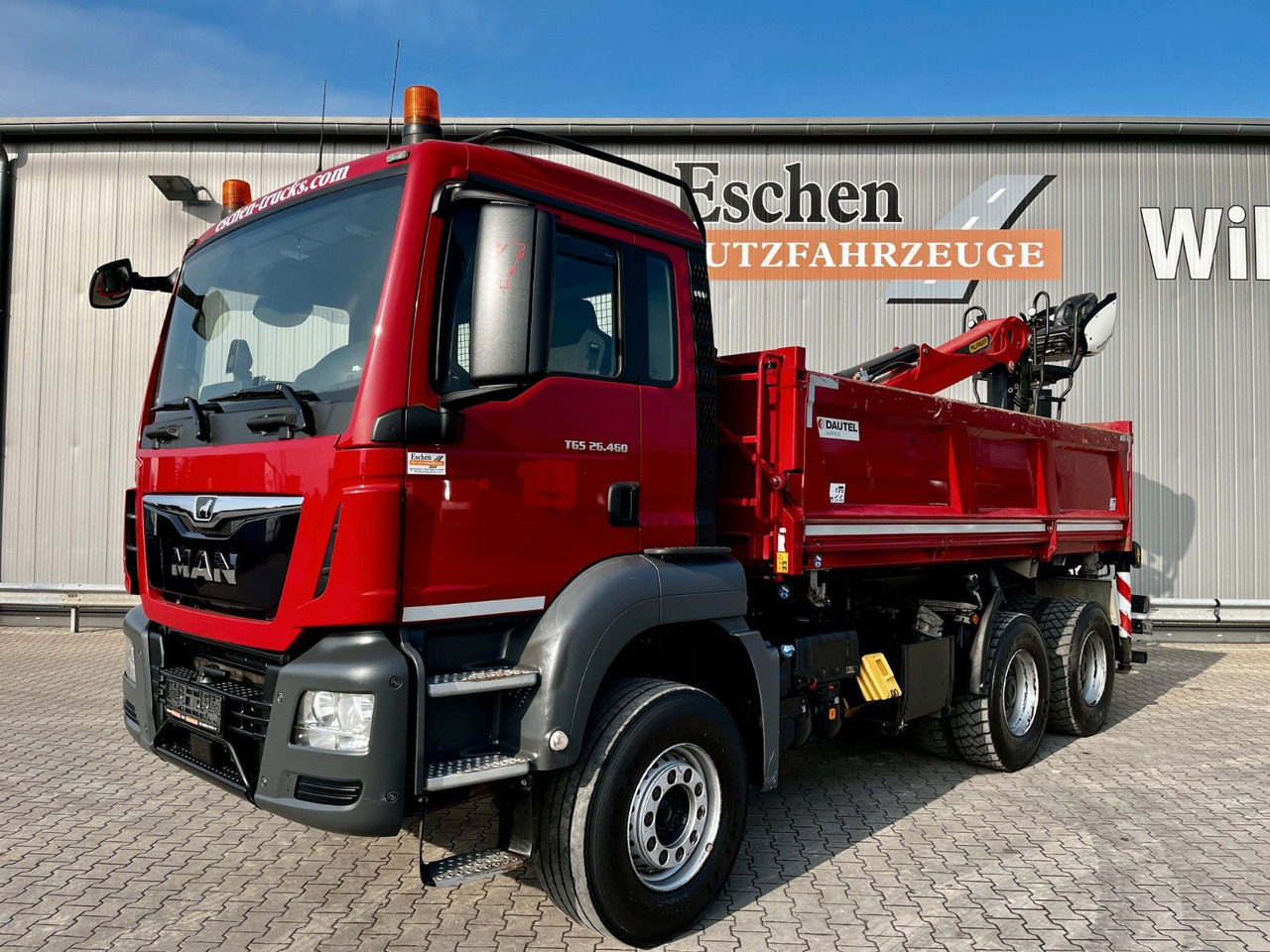 MAN TGS 26.460 6x4BB|Palfinger M12L83 Kran*Bordmatik - Billenőplatós teherautó, Darus autó: 2 kép. MAN TGS 26.460 6x4BB|Palfinger M12L83 Kran*Bordmatik - Billenőplatós teherautó, Darus autó: 2 kép.