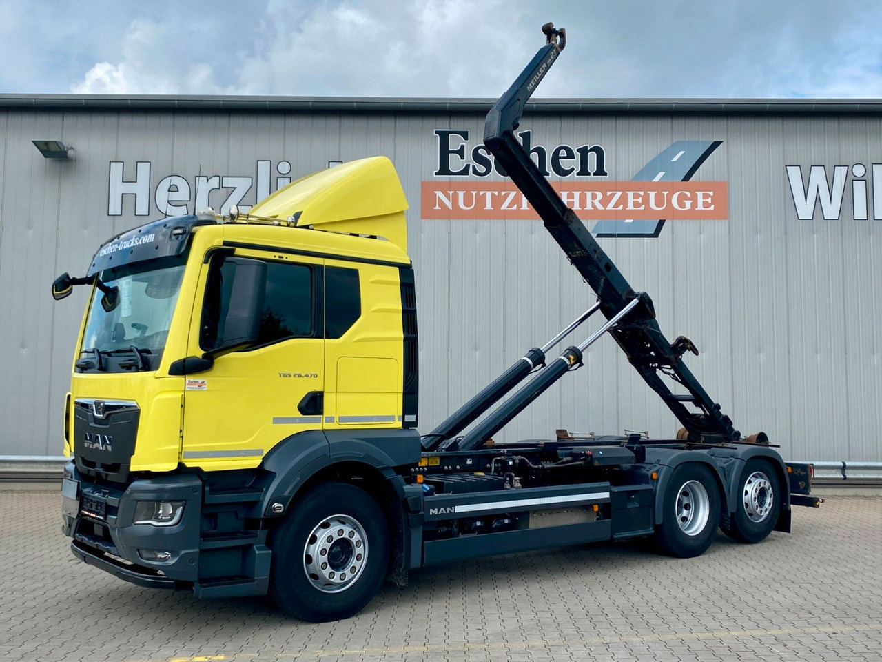 MAN TGS 26.470 6x2-4|MEILLER RS 21.65H*FUNK*Retarder - Horgos rakodó teherautó: 1 kép. MAN TGS 26.470 6x2-4|MEILLER RS 21.65H*FUNK*Retarder - Horgos rakodó teherautó: 1 kép.