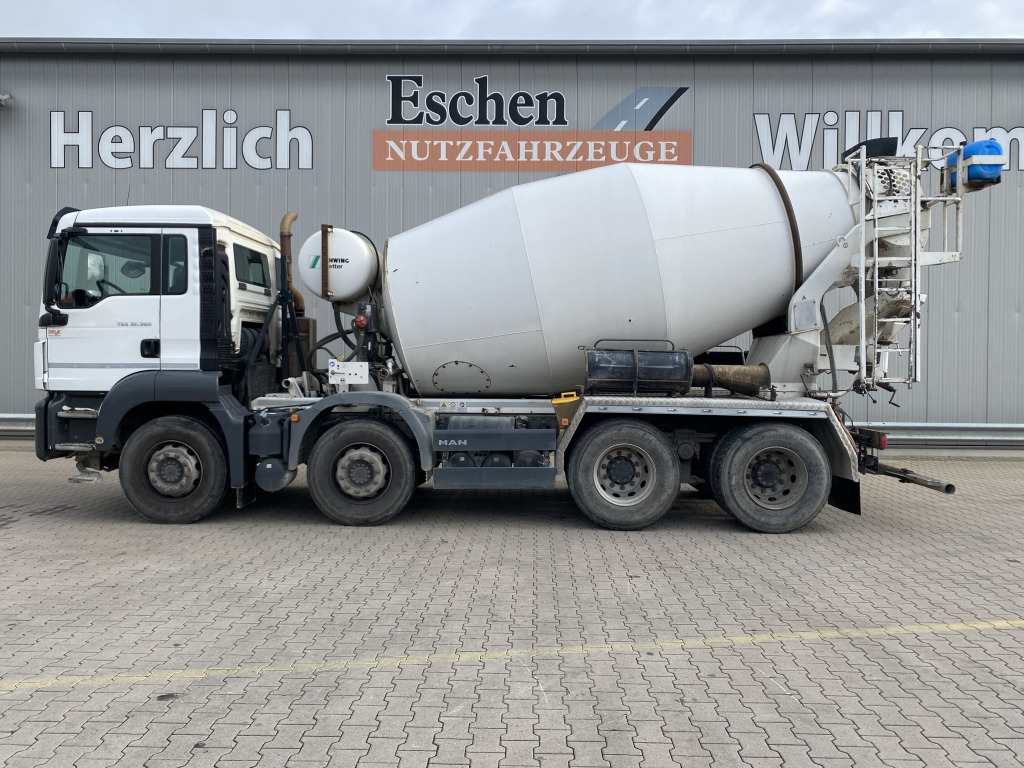 MAN TGS 32.360 8x4 BB / 9 m³ Stetter-Aufbau - Betonmixer: 2 kép. MAN TGS 32.360 8x4 BB / 9 m³ Stetter-Aufbau - Betonmixer: 2 kép.